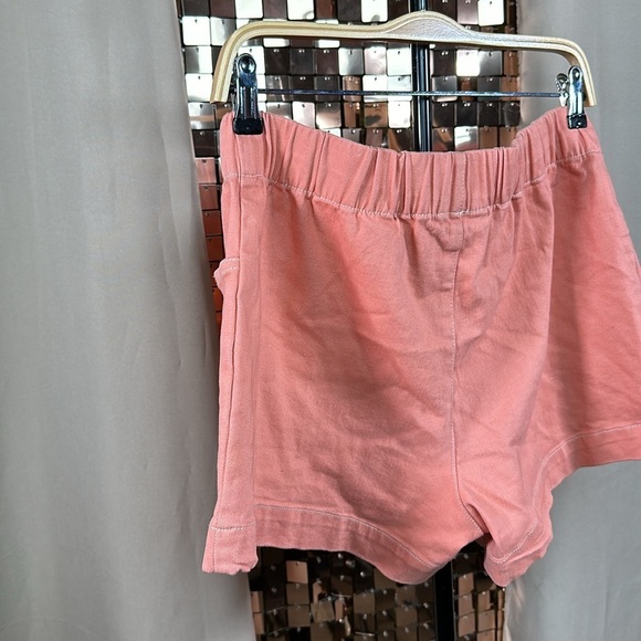 Joe Fresh Coral Denim Jean Shorts w Elastic Waist Size Medium - Picture 8 of 8